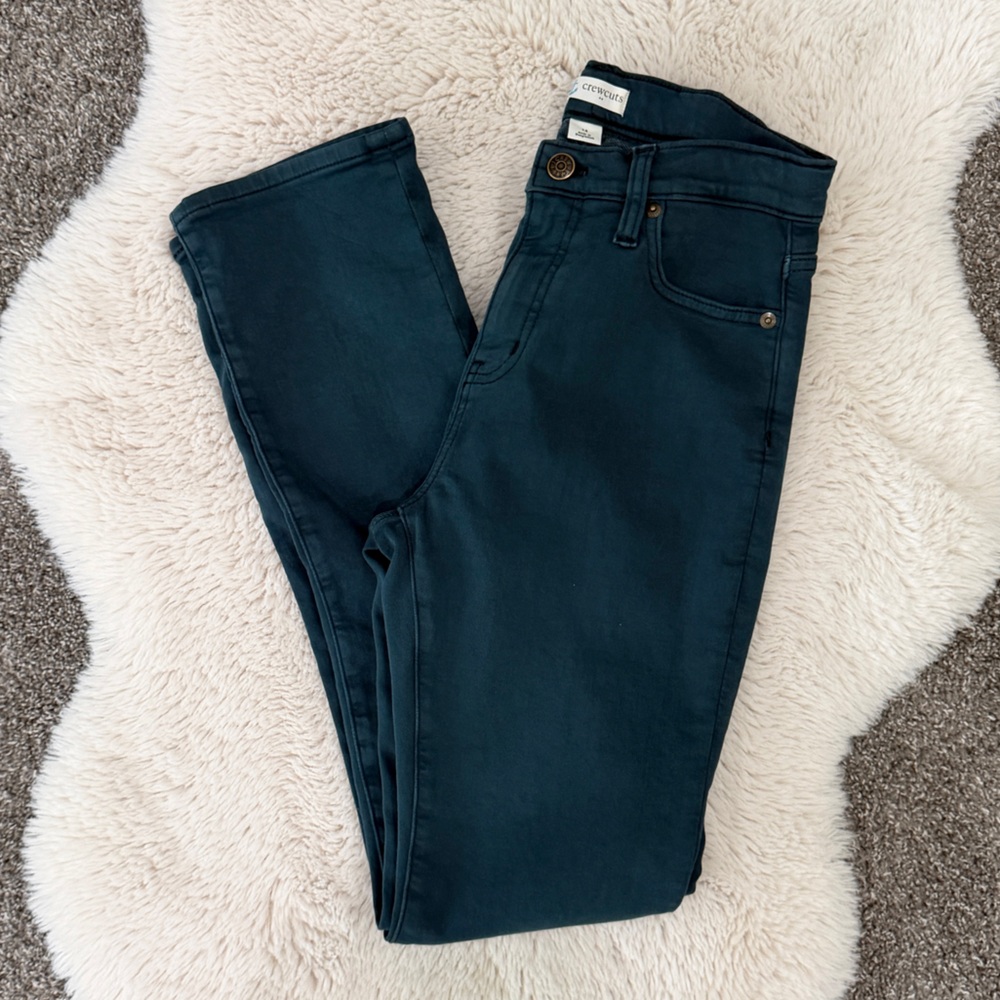 J Crew Crewcuts boys slim garment dyed jean, size 14